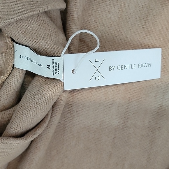 Gentle Fawn Women's Turtleneck Fine Line Ribbed Sweater Medium Size - Picture 5 of 7